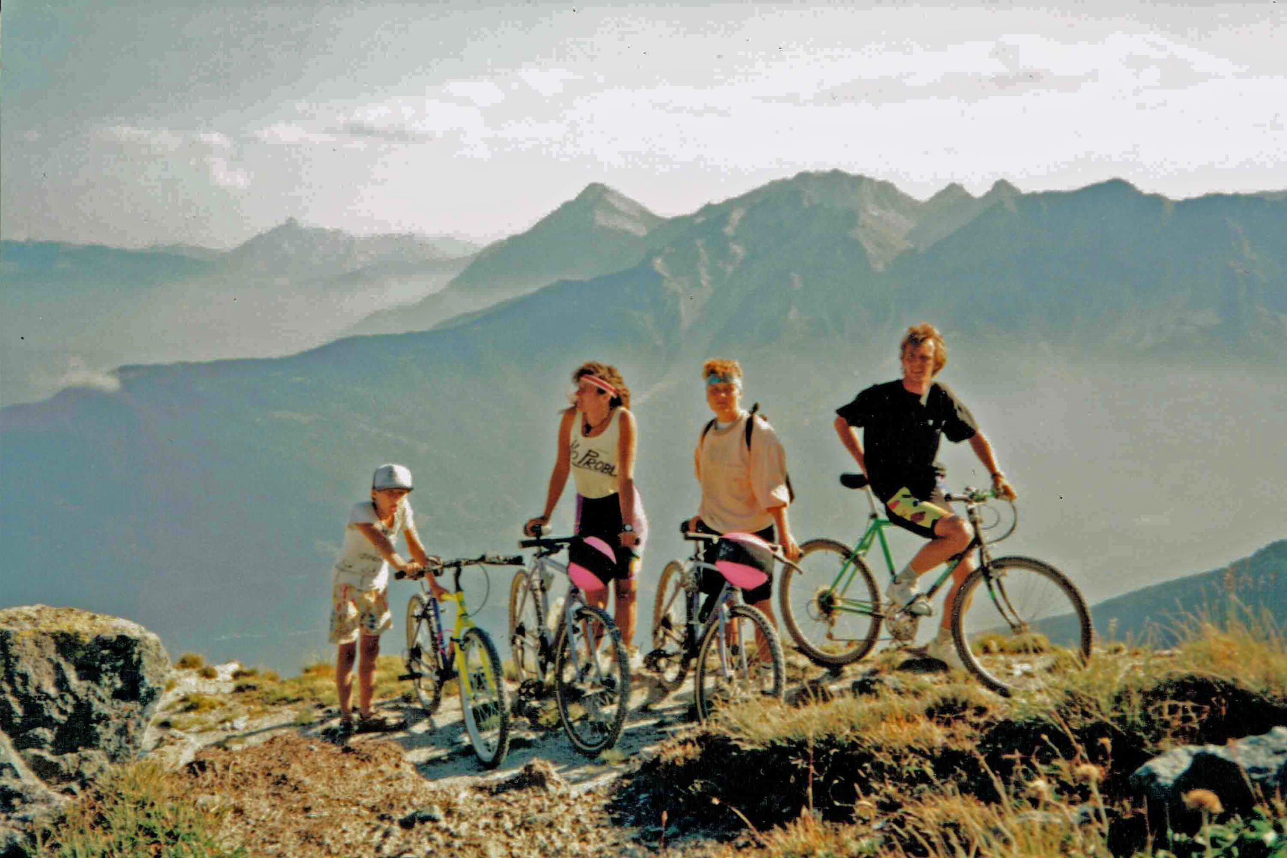 Radtour am Berg mit Kindern